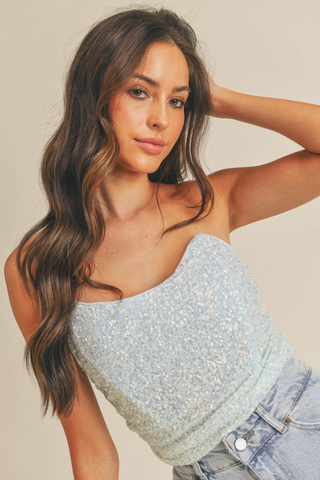 Mermaid Muse Sequin Top