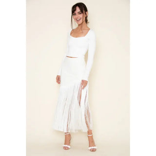 Sorrento Fringe Skirt