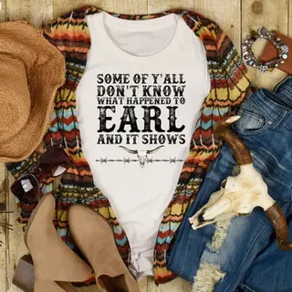 "What Happened to Earl" T-Shirt – White Graphic Tee