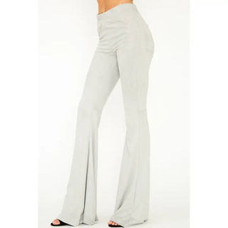 Silver Sands Suede Flares (baby-suede knit)